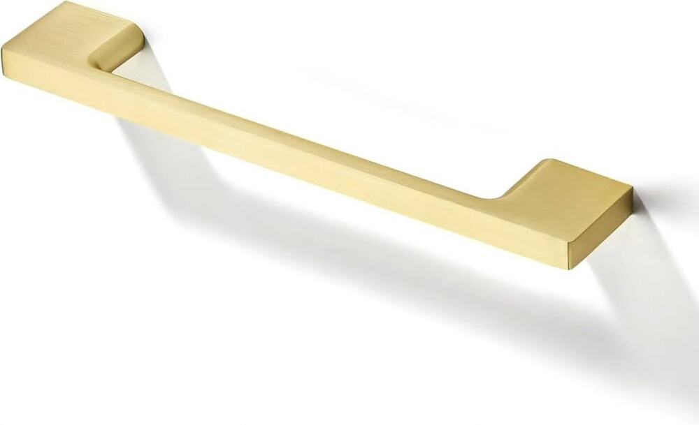 TUNNY 10 Pack Classic Cabinet Handles-3"/76mm Screw Spacing Brushed Gold